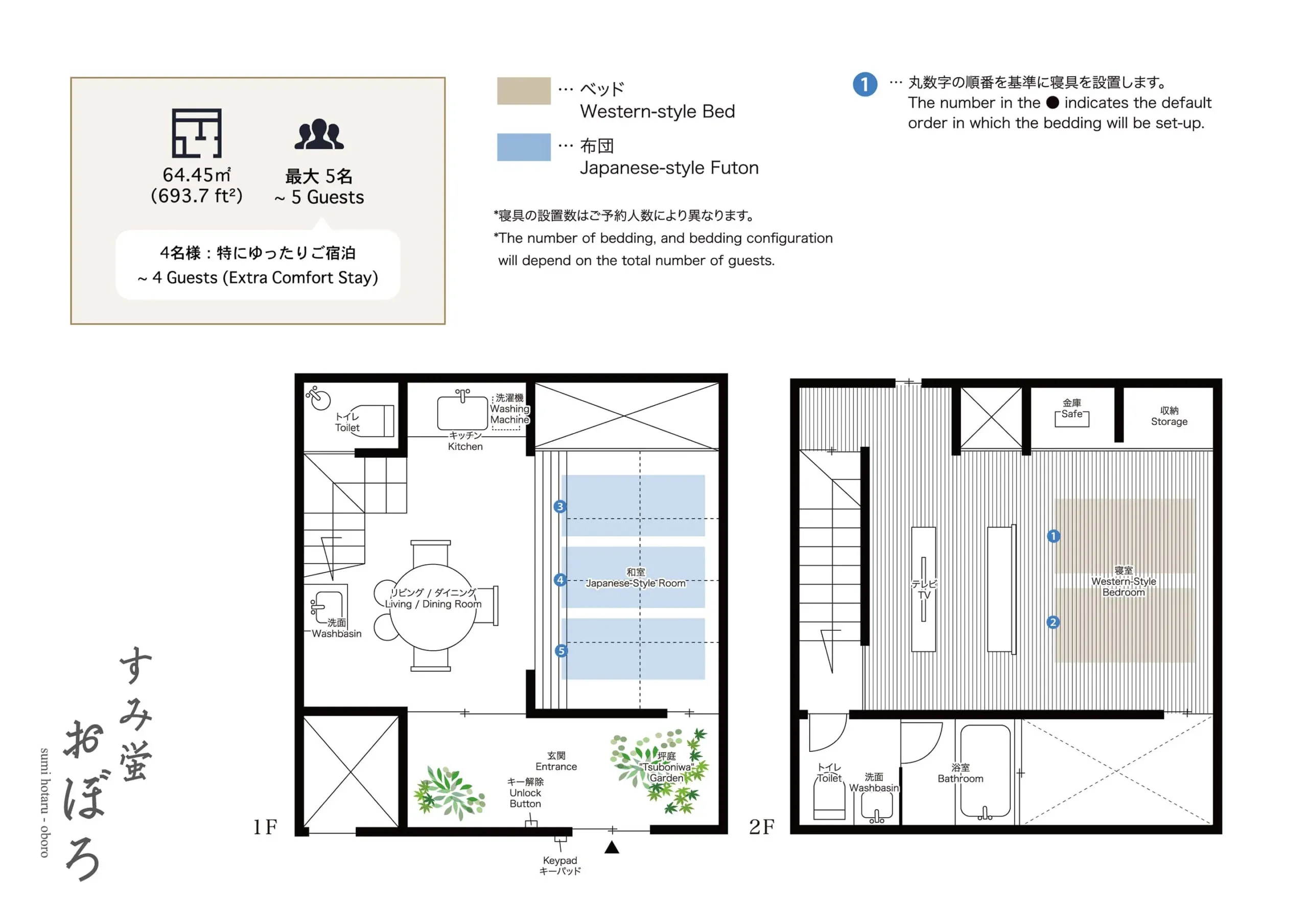 ’Sumihotaru Oboro’ — floor plan