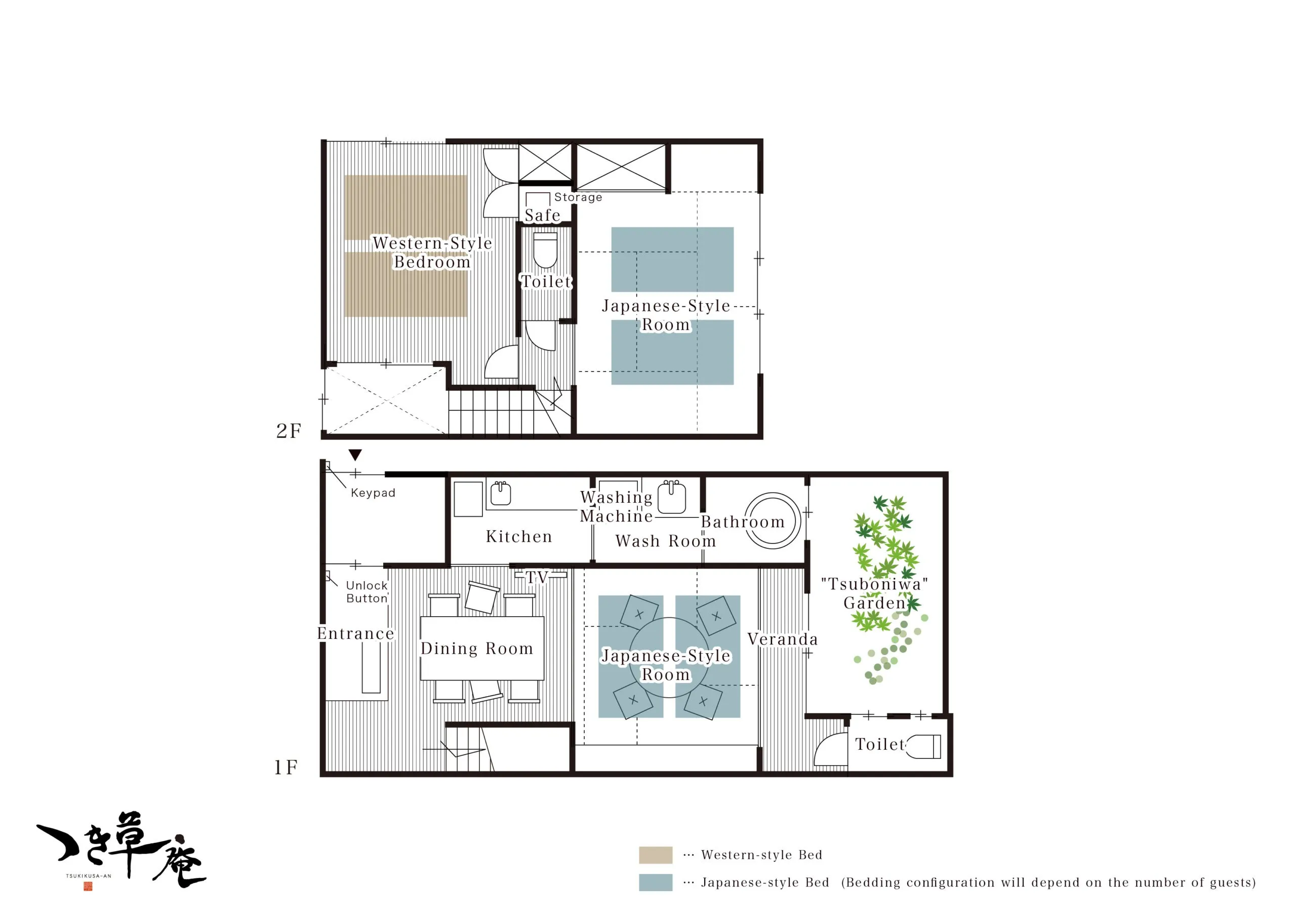 ’Tsukikusa-an’ — floor plan